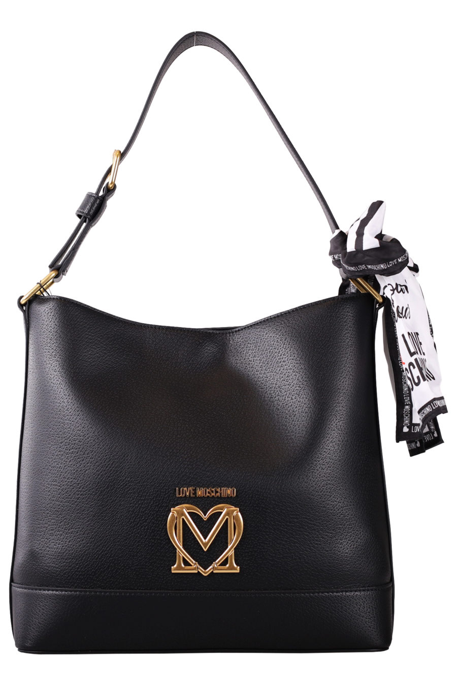 Black handbag with scarf - IMG 7058