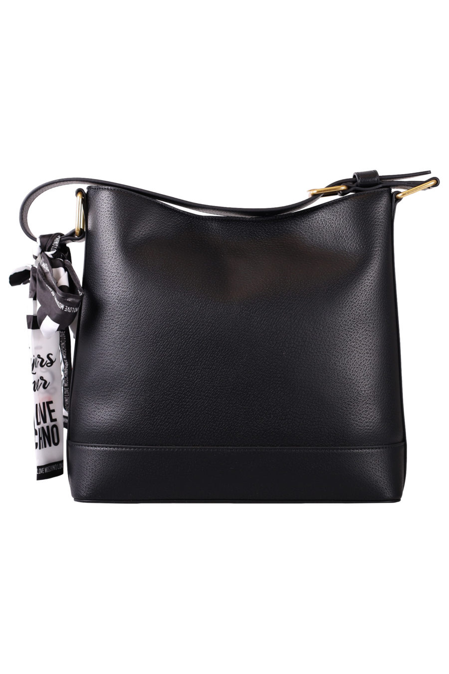 Black handbag with scarf - IMG 7063