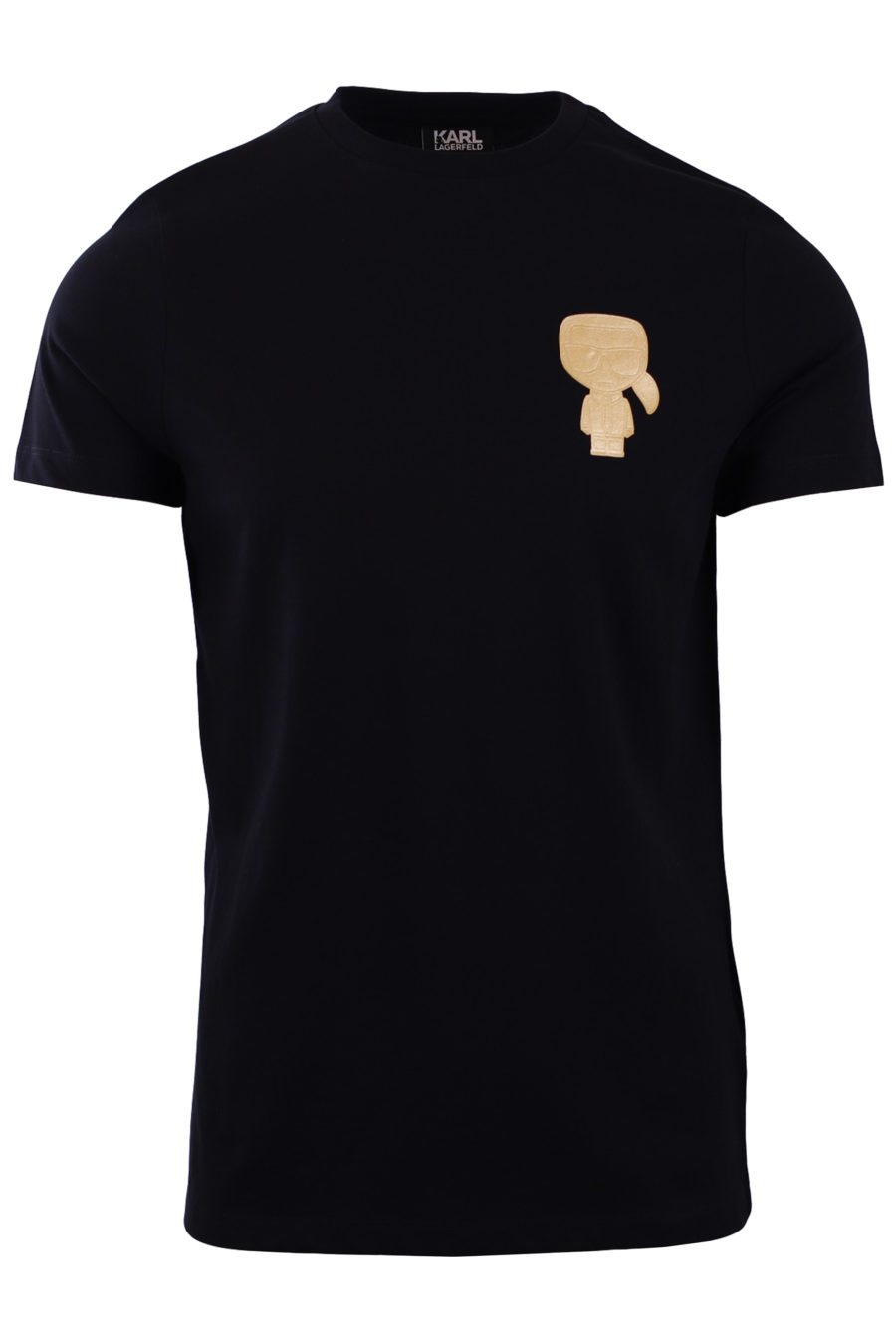 Camiseta negra con el perfil de Karl dorado - e226381c07e0bcb9f21f95d7b1a4c6b2c1016d40