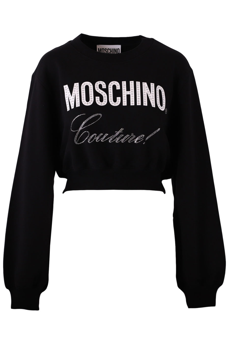 Black sweatshirt with shiny logo - 3d950e4017a35a4259a9fc3be8fc715e0c911461