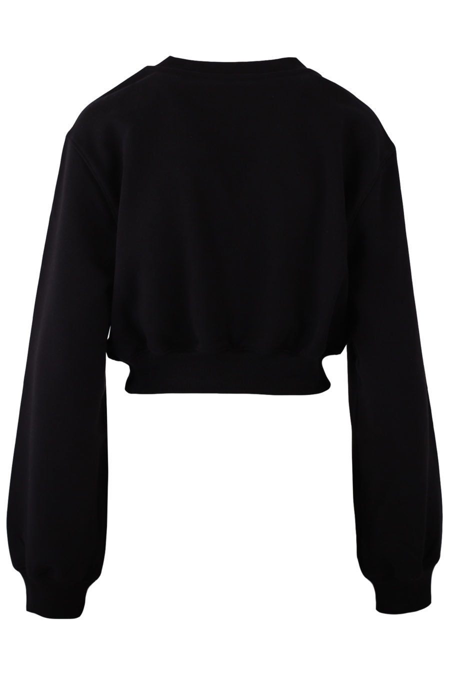 Black sweatshirt with shiny logo - 4bbfd28cdf6262626ae26bdae0477953577ae6f4c7