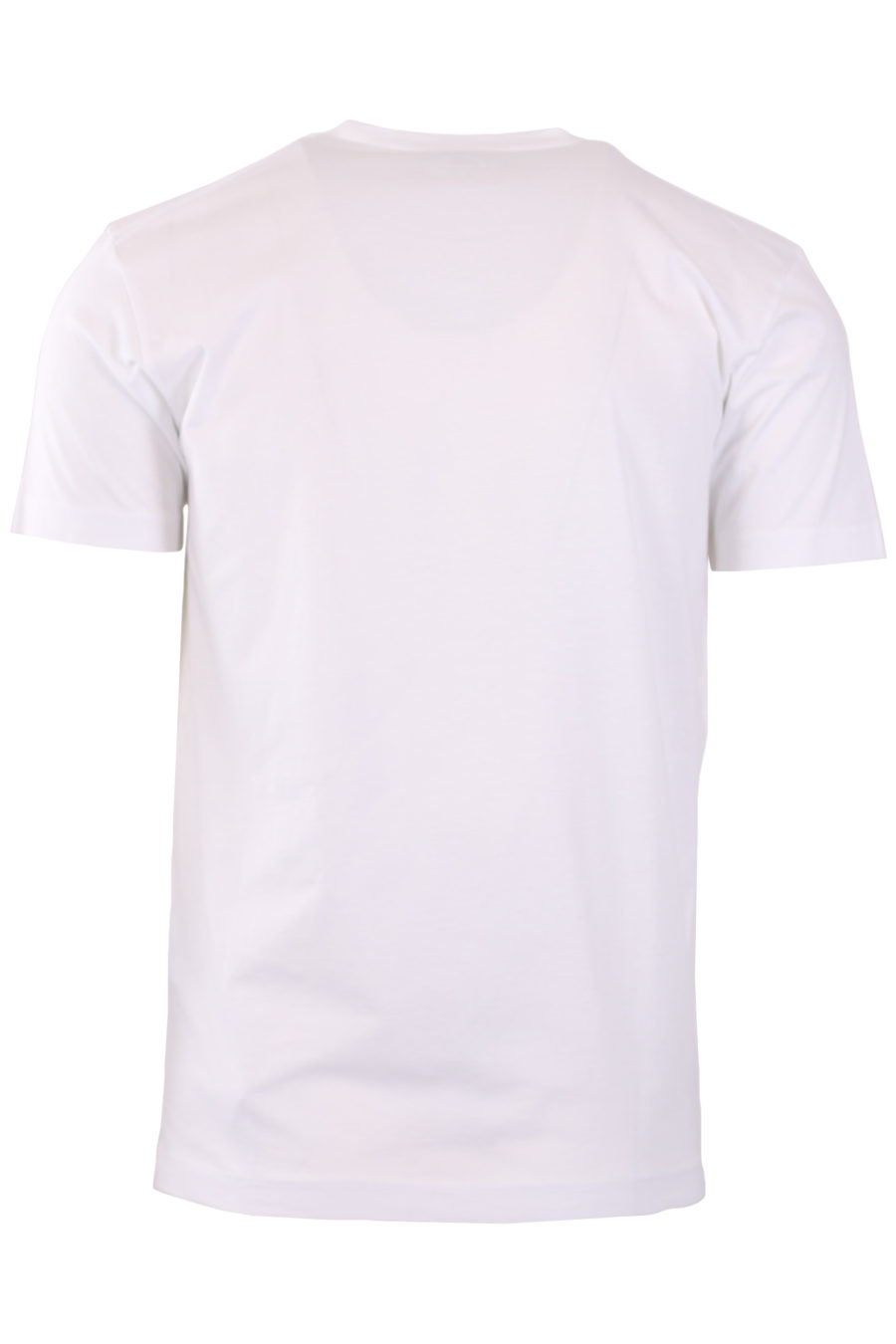 Camiseta blanca con logotipo en cuadro - 530941cda3190dc2d70956a64243557a47cd3560