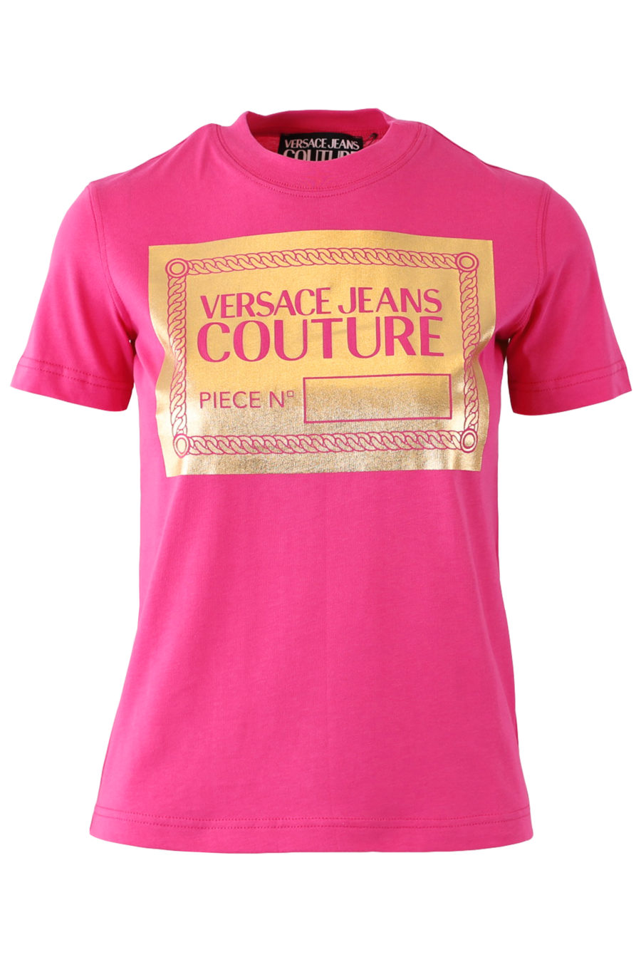 Camiseta de color rosa con estampado dorado - 53b0354d6cada366c6170e4f0b8ecdf84371b33a