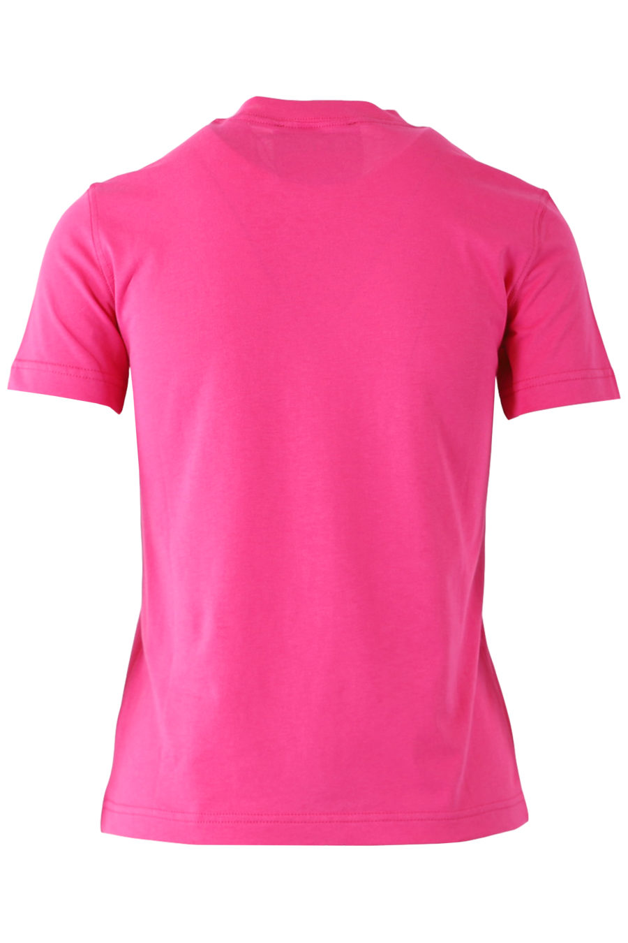 Rosa T-Shirt mit Golddruck - 66588debb3bdbe50f66521e26041bbe44ed2c033