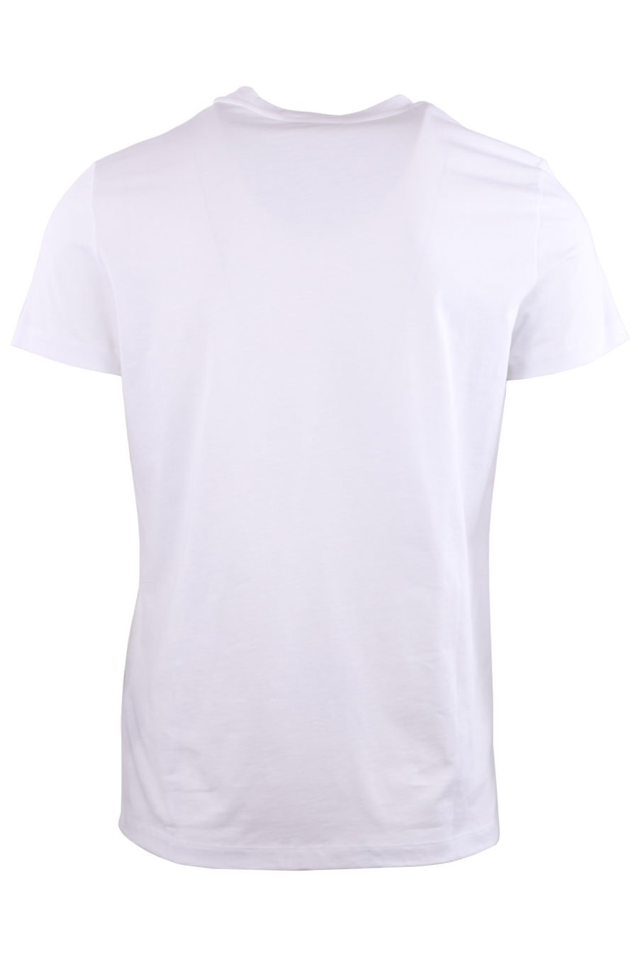 Camiseta blanca con logo de terciopelo azul - 870775bfe556d21719abee4666c3dcb714f6007e
