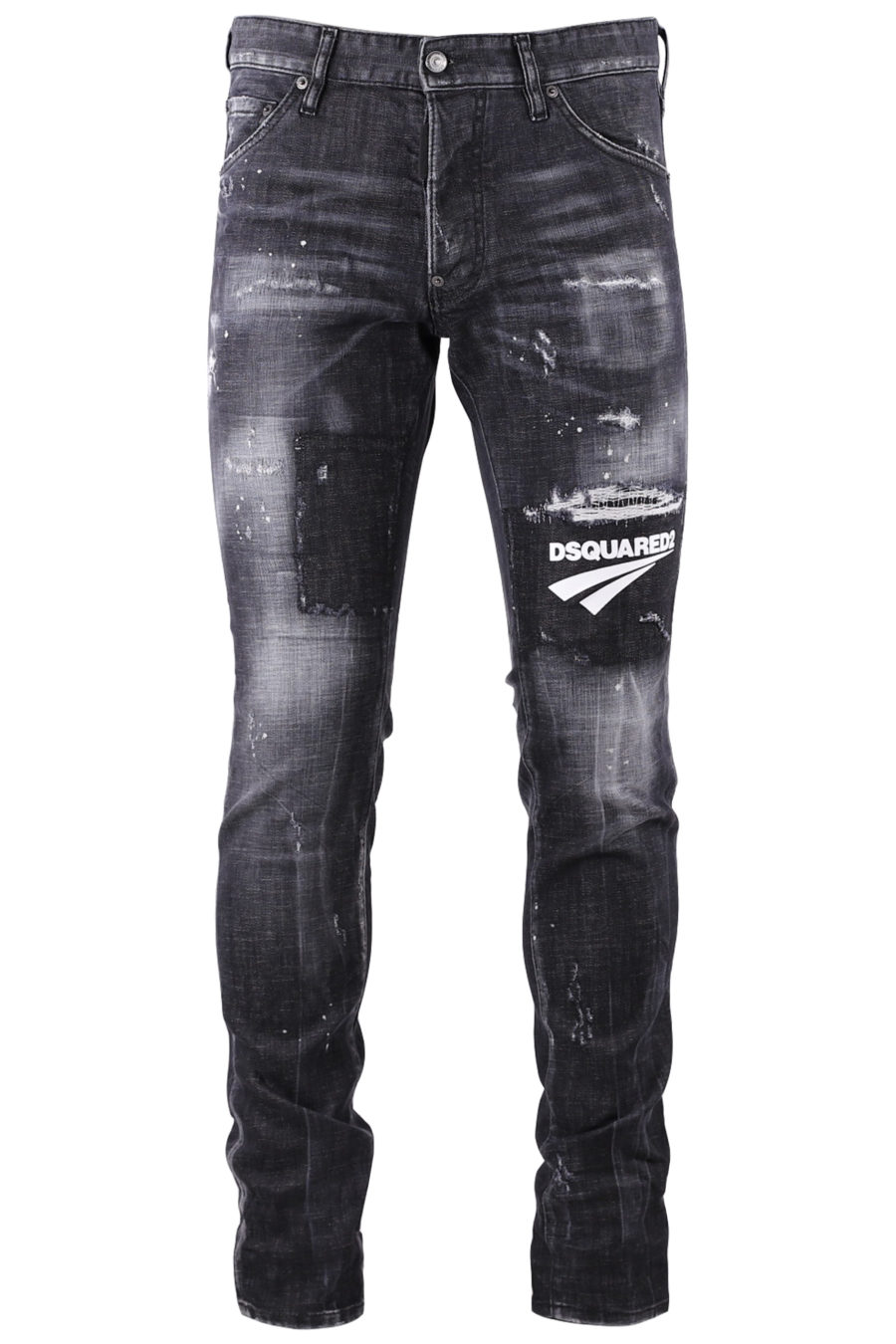Pantalon en jean noir avec logo - 887967b94b2d644ec734f7af7048312fd5ecd694