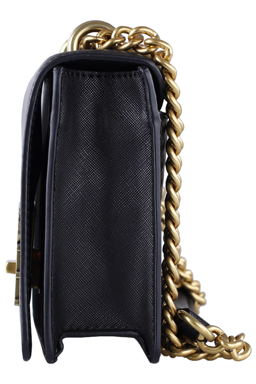 Black shoulder bag with gold logo - 8ec9093389416fa6f7cb2b825c4efc7ca00eb151