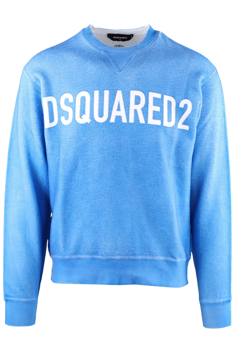 Blaues Fleece-Sweatshirt mit weißem Logo - b301d3e2cabc2e4cadee6414c2952fdca7e505c4