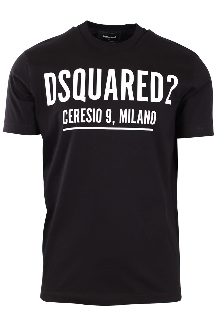 Camiseta negra con estampado blanco "Ceresio 9 Milano" - c3237da25770cfc59ea861161d24ac6df31a3ef6