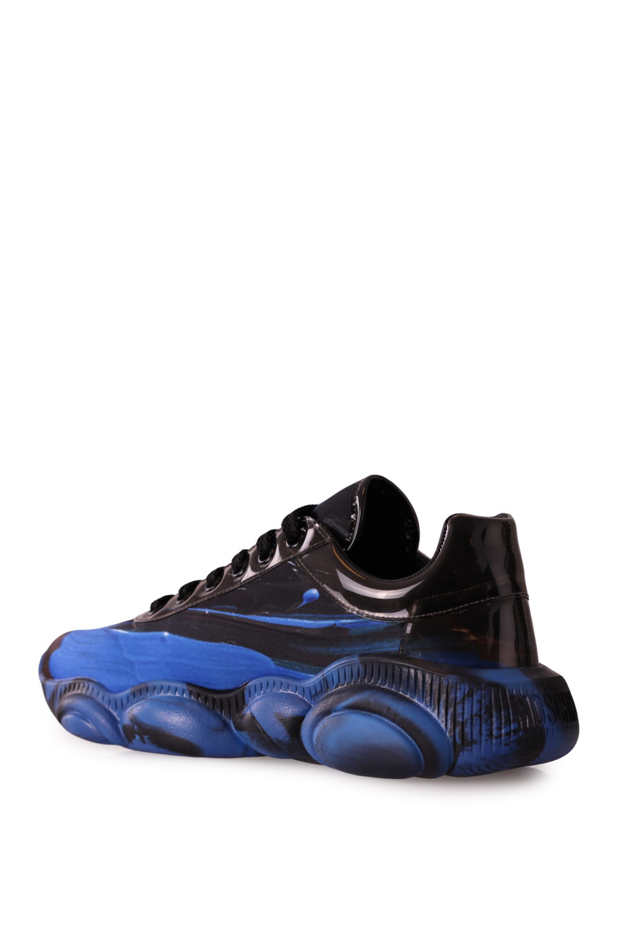 Zapatillas negras con efecto pintura azul - c3f078ae215aaade4749778369312384a2a999ab