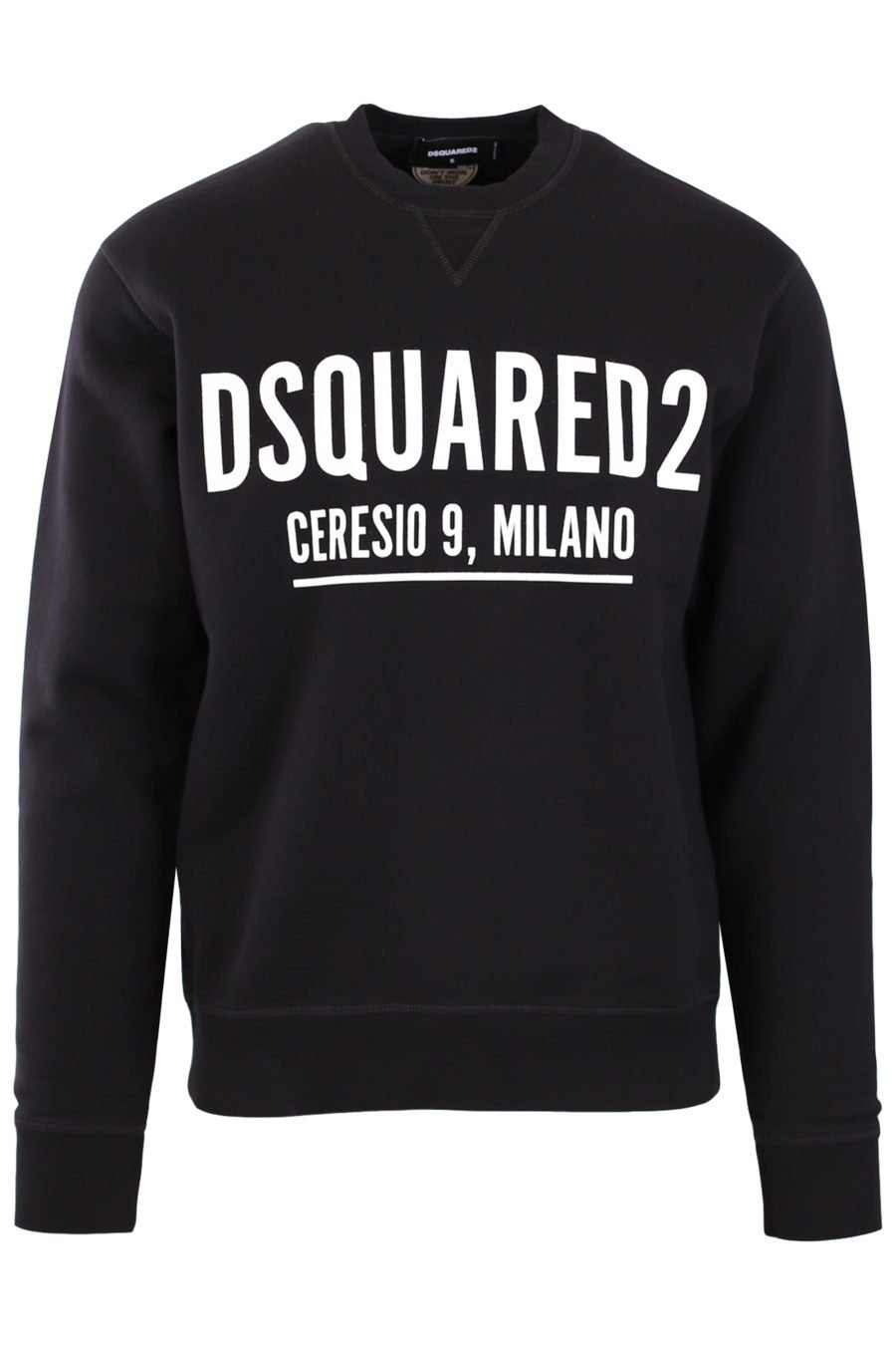 Sudadera negra con logo "Ceresio 9 Milano" - d2e8d5ff022da83719b9db2973c5a108077a2c94