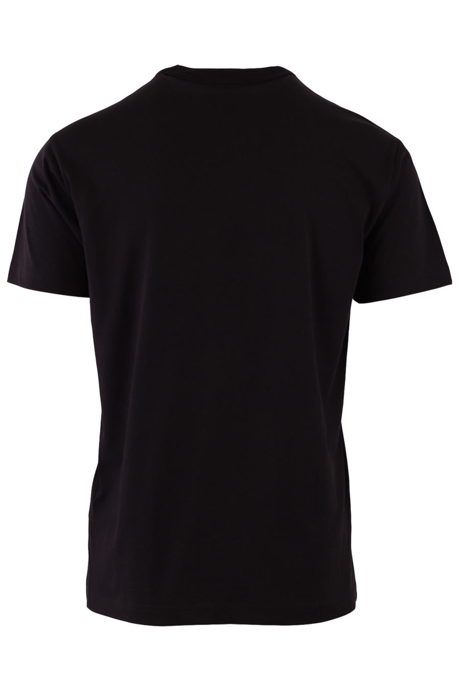 Camiseta negra con logotipo estampado engomado - dd5feb3ba032ff0b8543eda10bd81250e8ff49ff