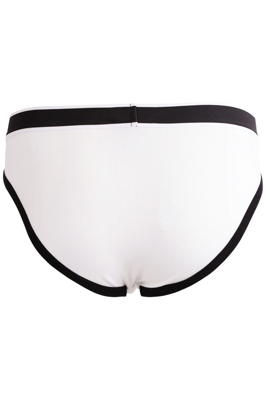 Pack of two white briefs with logo on waistband - e9f007a338a39cff16e19c63aa99edf112a2c0cf