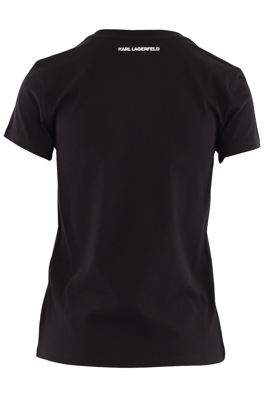 Camiseta negra con strass "Karl" - 27bab01e37ab48e3dd3a2976f30b28c4ae9ae1c4
