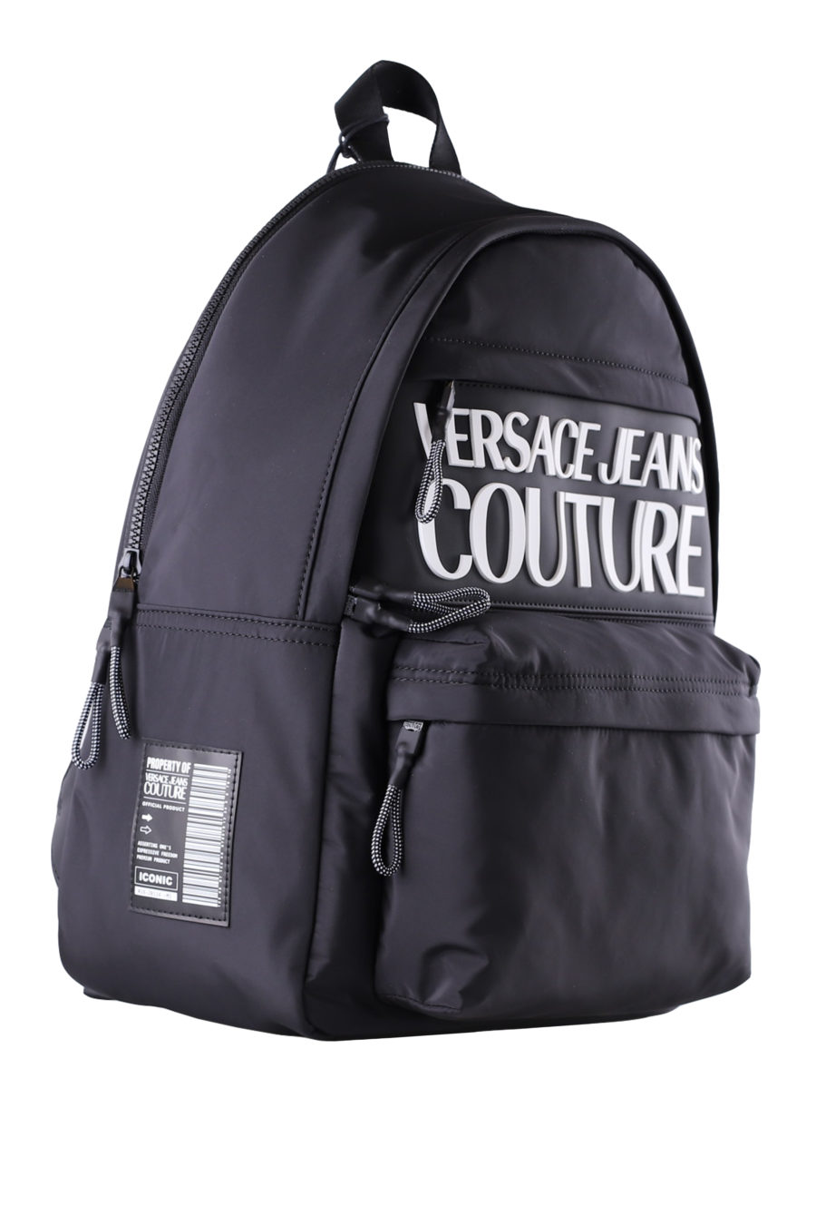 Black backpack with white rubberised logo - 462ee3f9ea54379882828c42475941e7377ecc206a