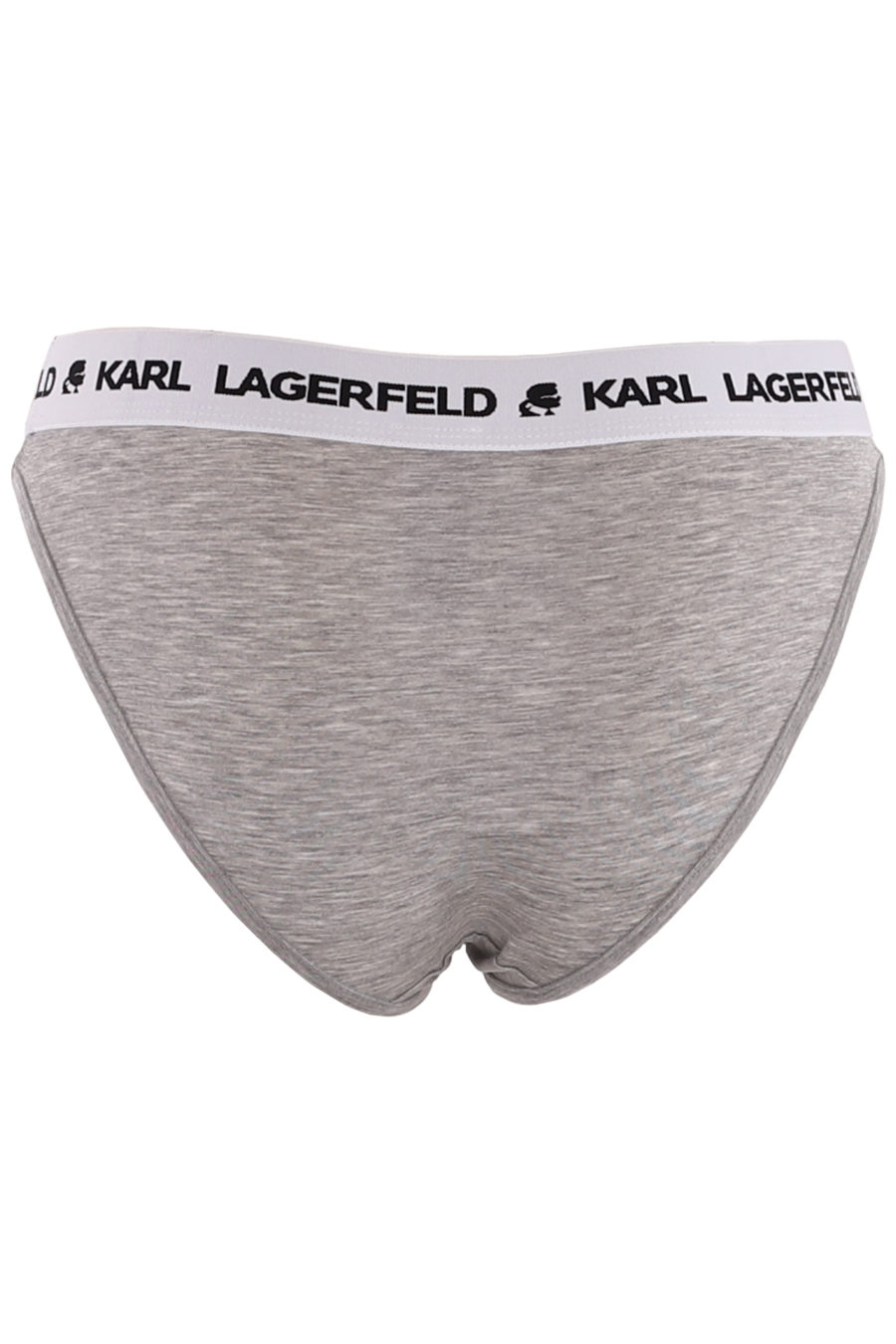 Pack of two grey knickers with logo - 498499dcf4dbef3b358044302bc3eec0cef4f459