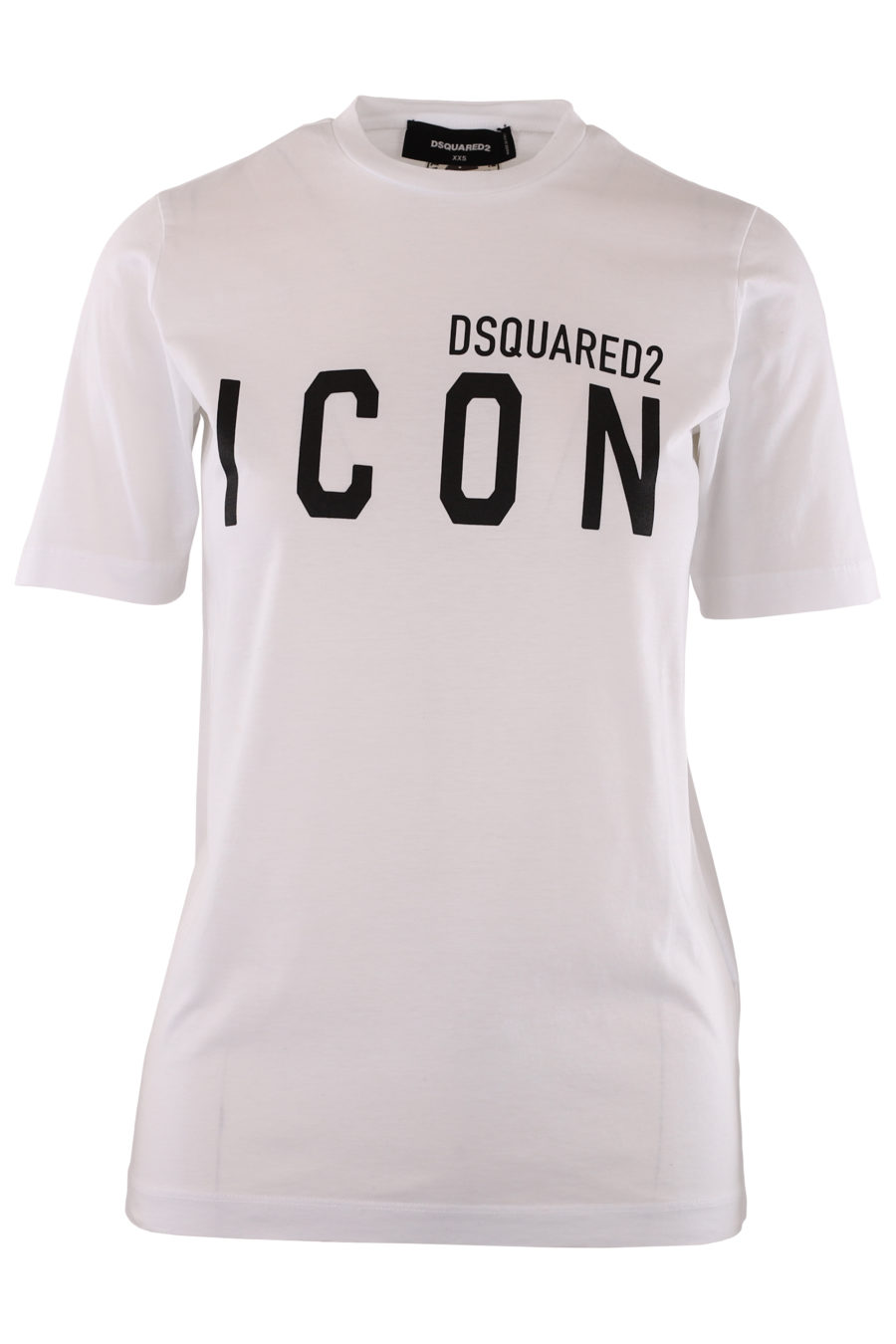 Camiseta blanca con logo negro "Icon" - 4fc0250a9075a5062da66e4e633974ed356d3044