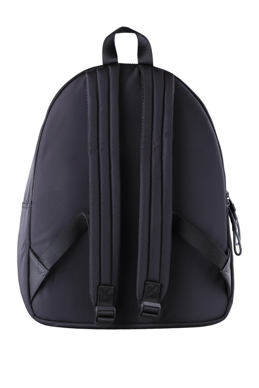 Black backpack with white rubberised logo - 64a904531386ecc73d4d385a64aefdaa359eb2fa