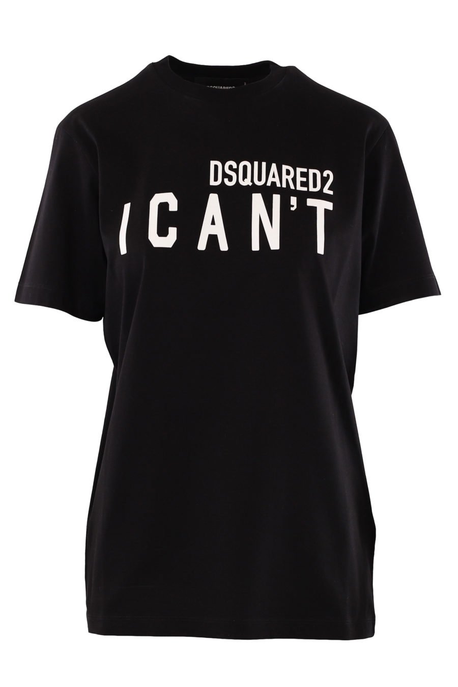 Black T-shirt with "I can't" logo - IMG 9859