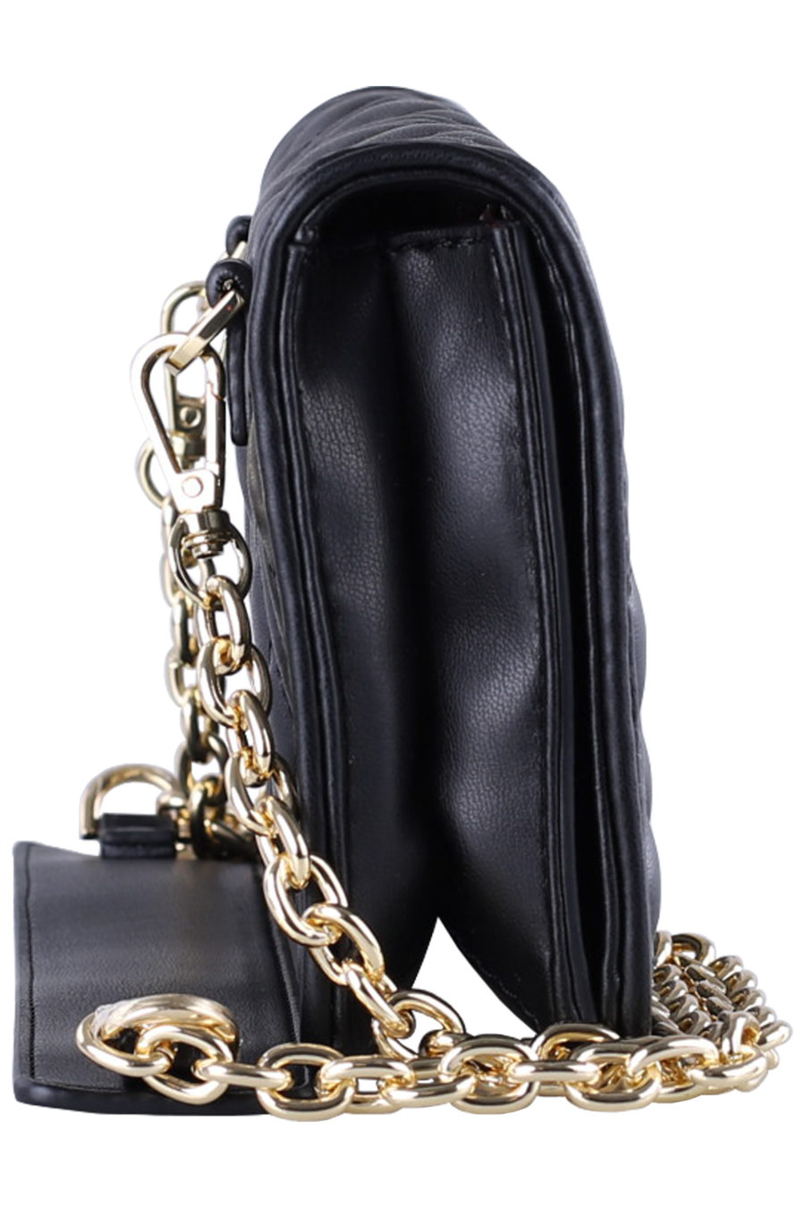 Black shoulder bag with "gold metal logo" - a2dd029f1e543f818ab8d41f66af54a24cff063d