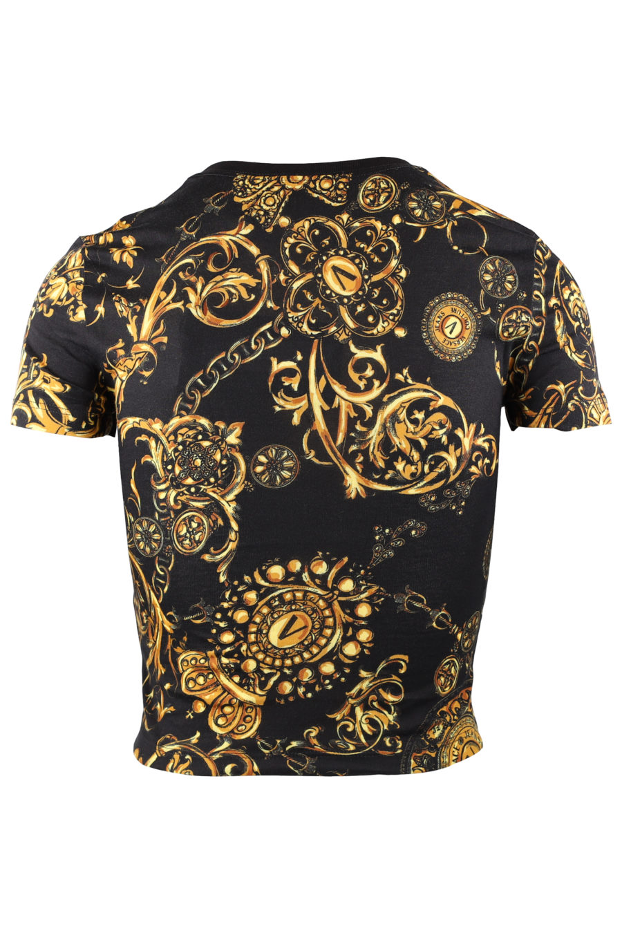 Black t-shirt with baroque print - ad0d75b4007aeef3e74f8ad08ac0f6305e64b65f