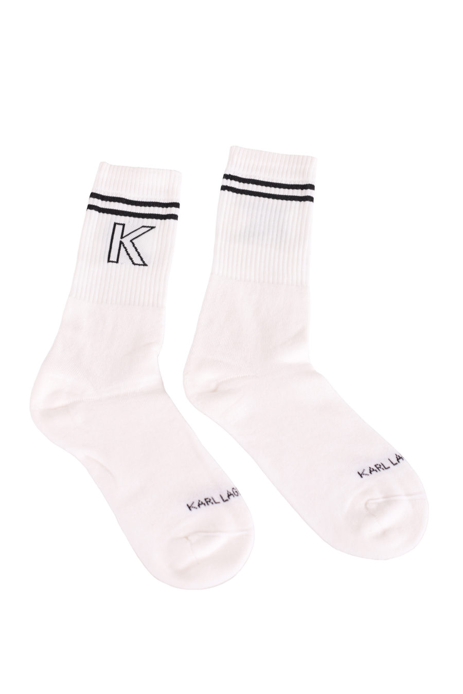 Weiße Socken mit schwarzem Logo - d52df0fb08a6b3234dc1a3154991b18679661dbc