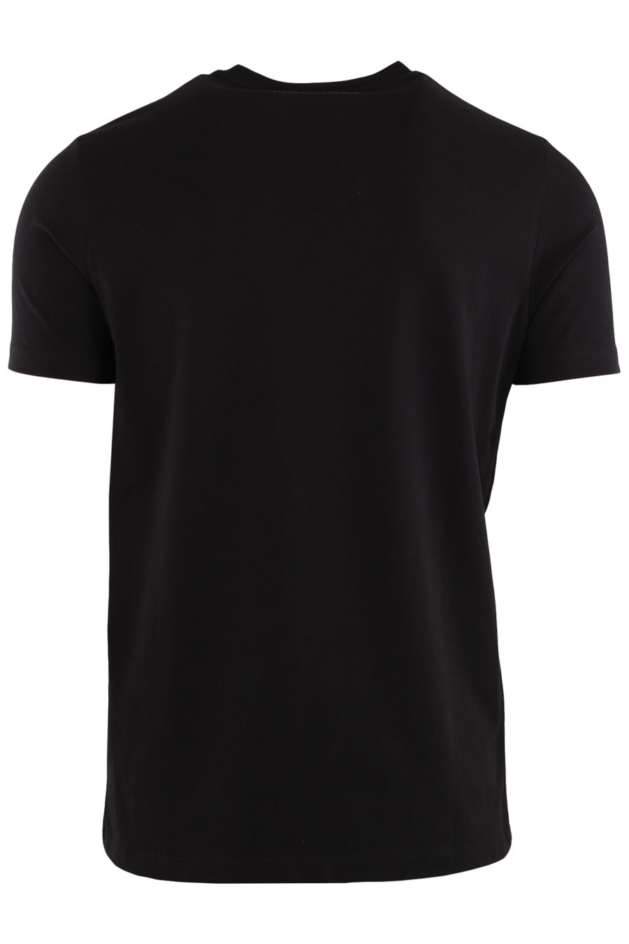 Karl - T-shirt noir avec logo caoutchouté - e15dc0aaf00b7530a6c6070dc3e3345c8cfcbb2