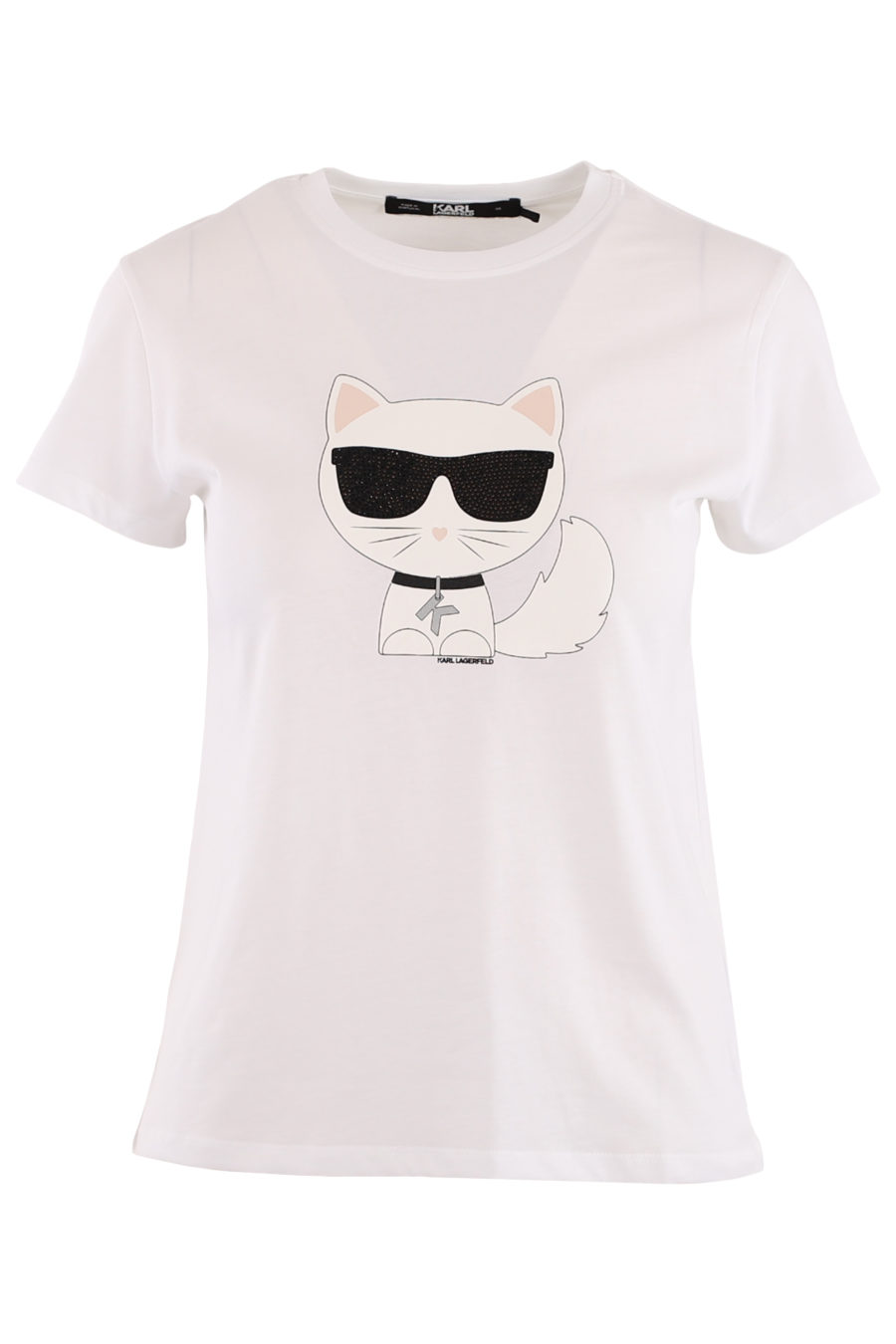 White T-shirt with "Choupette" - fe6a02ef789e9e0e096d4ba05e5e0a595cda09e92b