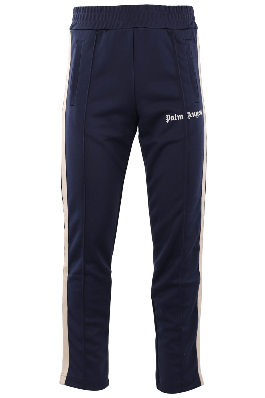 Blue trousers with logo and side stripes - IMG1 9286