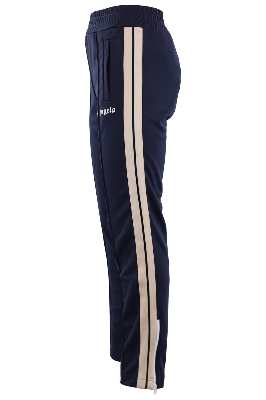 Pantalón azul con logotipo y rayas laterales - IMG1 9290