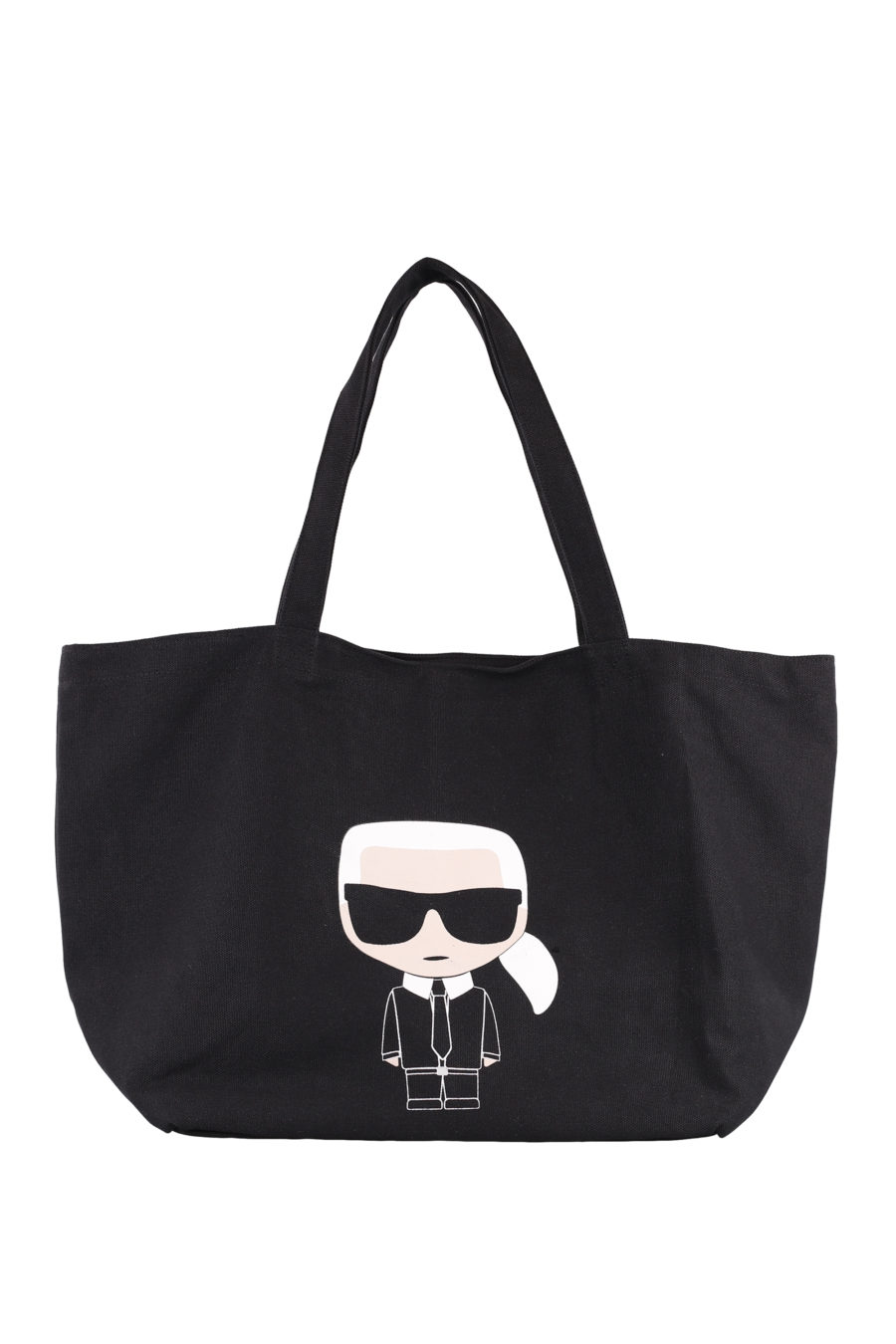 Black "Tote Ikonik" bag with silhouette - IMG 0998