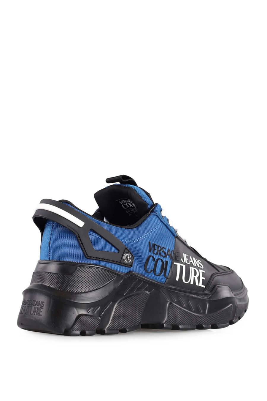 Zapatillas "Speedtrack" de color negro y azul - IMG 1023