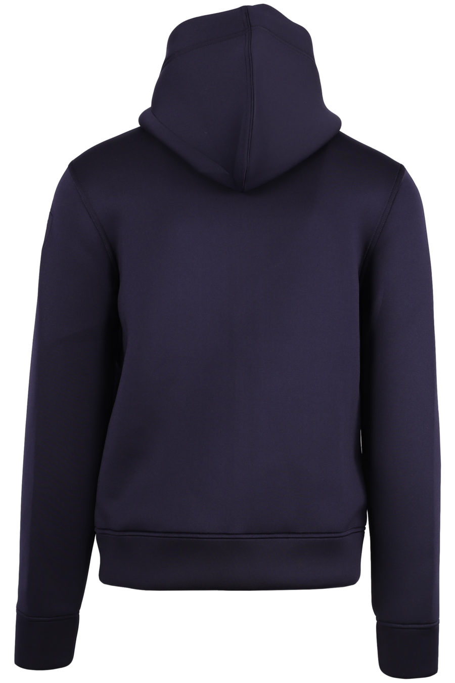 Blue neoprene sweatshirt with hood and zip - IMG 1244