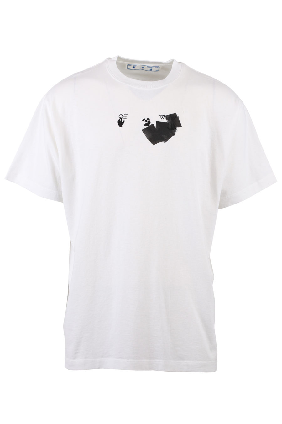 Weißes T-Shirt mit Markierungseffekt-Logo - IMG 1359