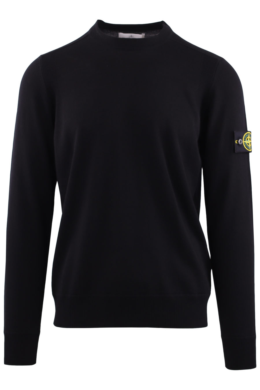 Jersey negro de lana con logo parche - IMG 7141