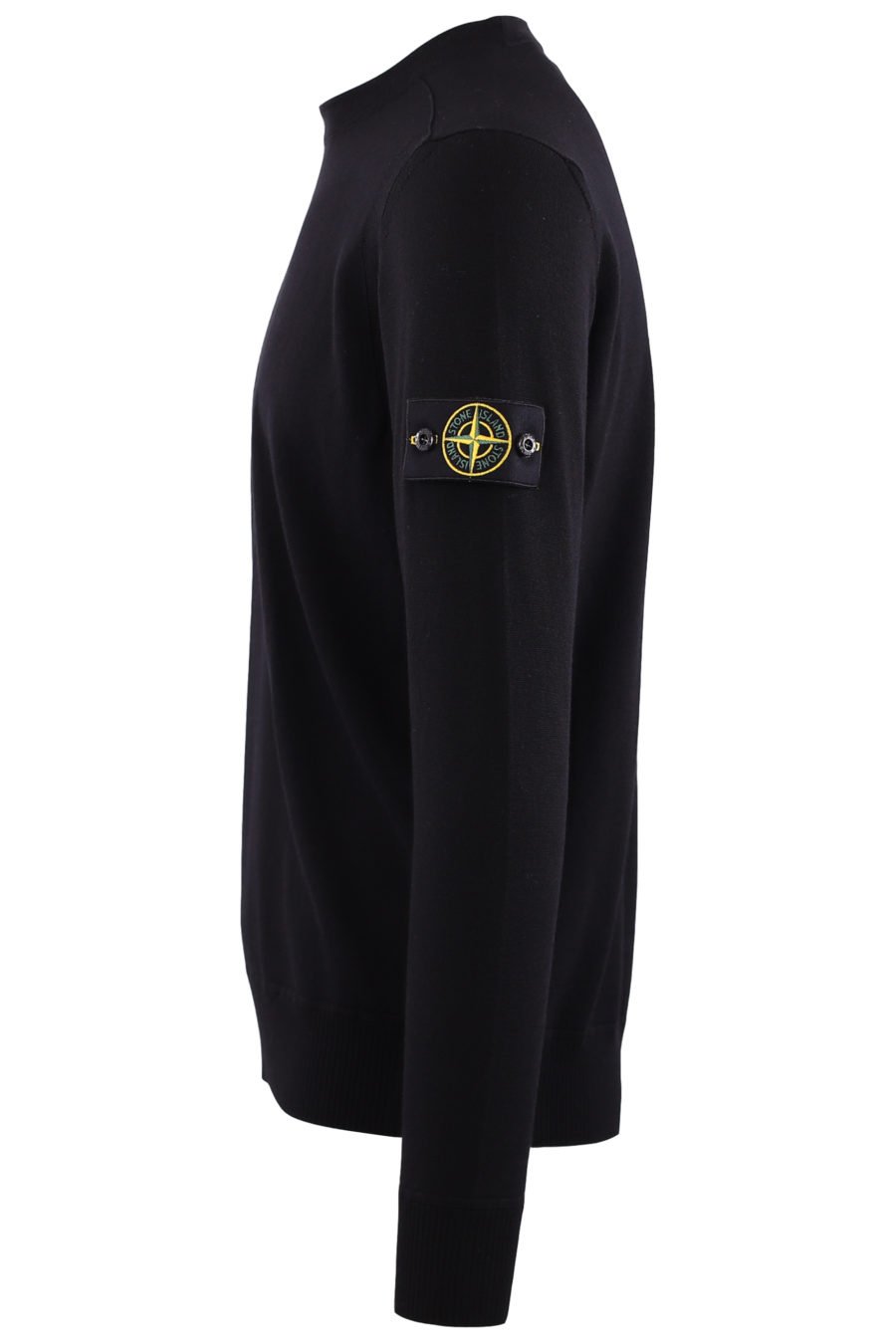 Jersey negro de lana con logo parche - IMG 7154