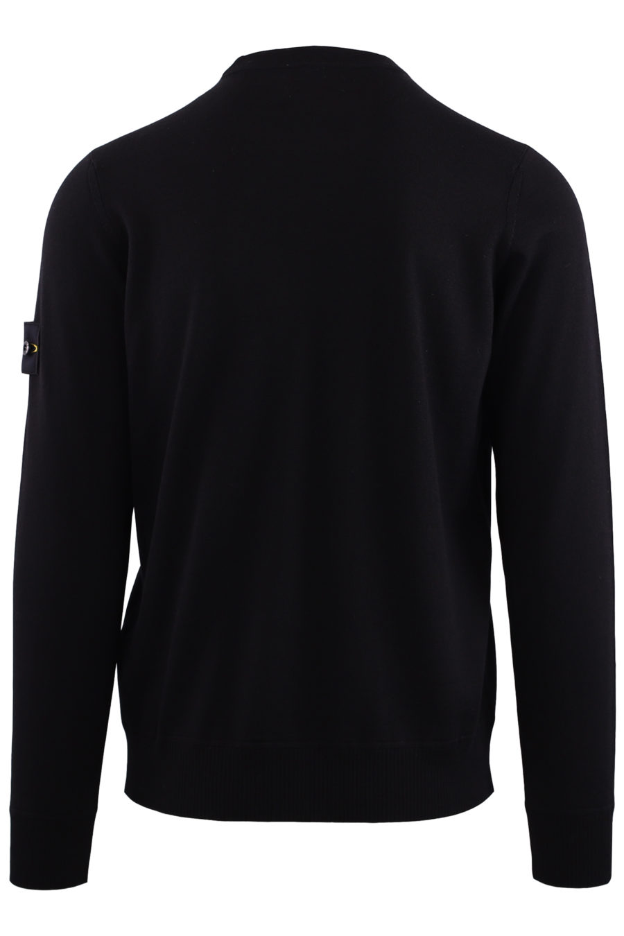Jersey negro de lana con logo parche - IMG 7155