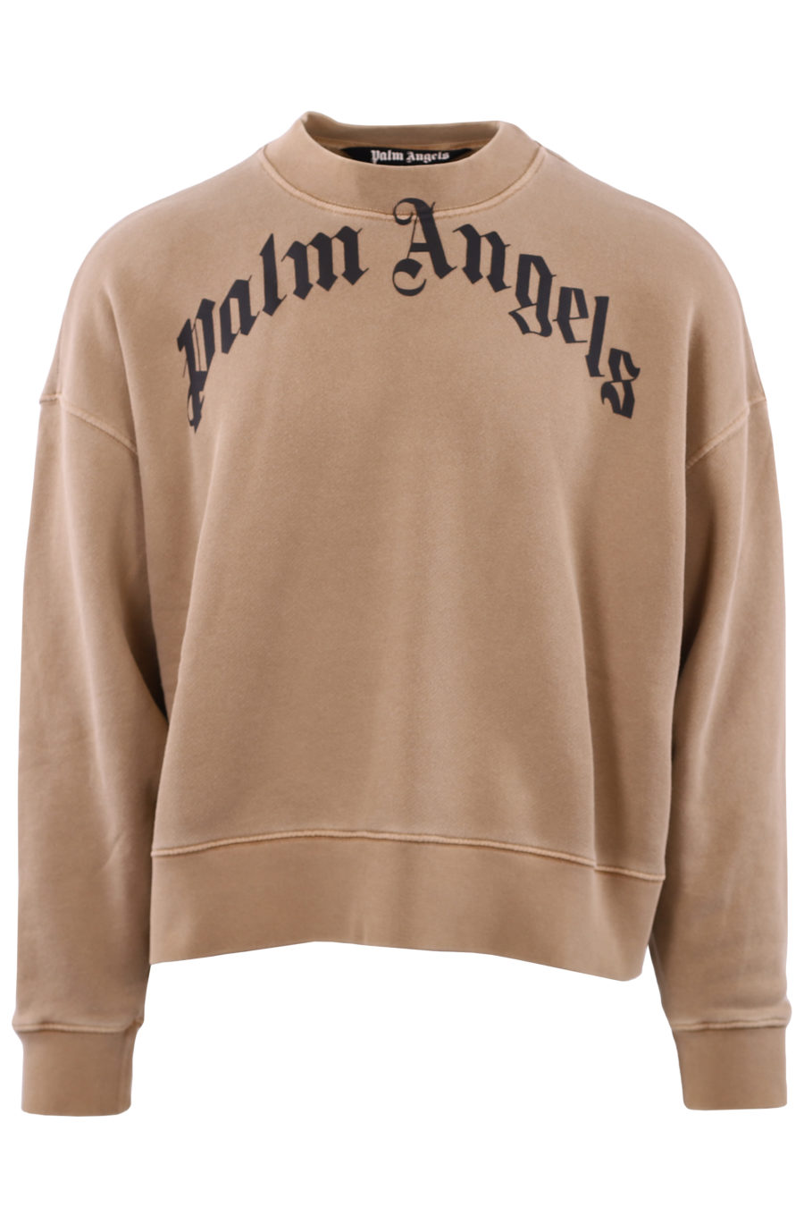 Beige sweatshirt with brand logo - IMG 7194