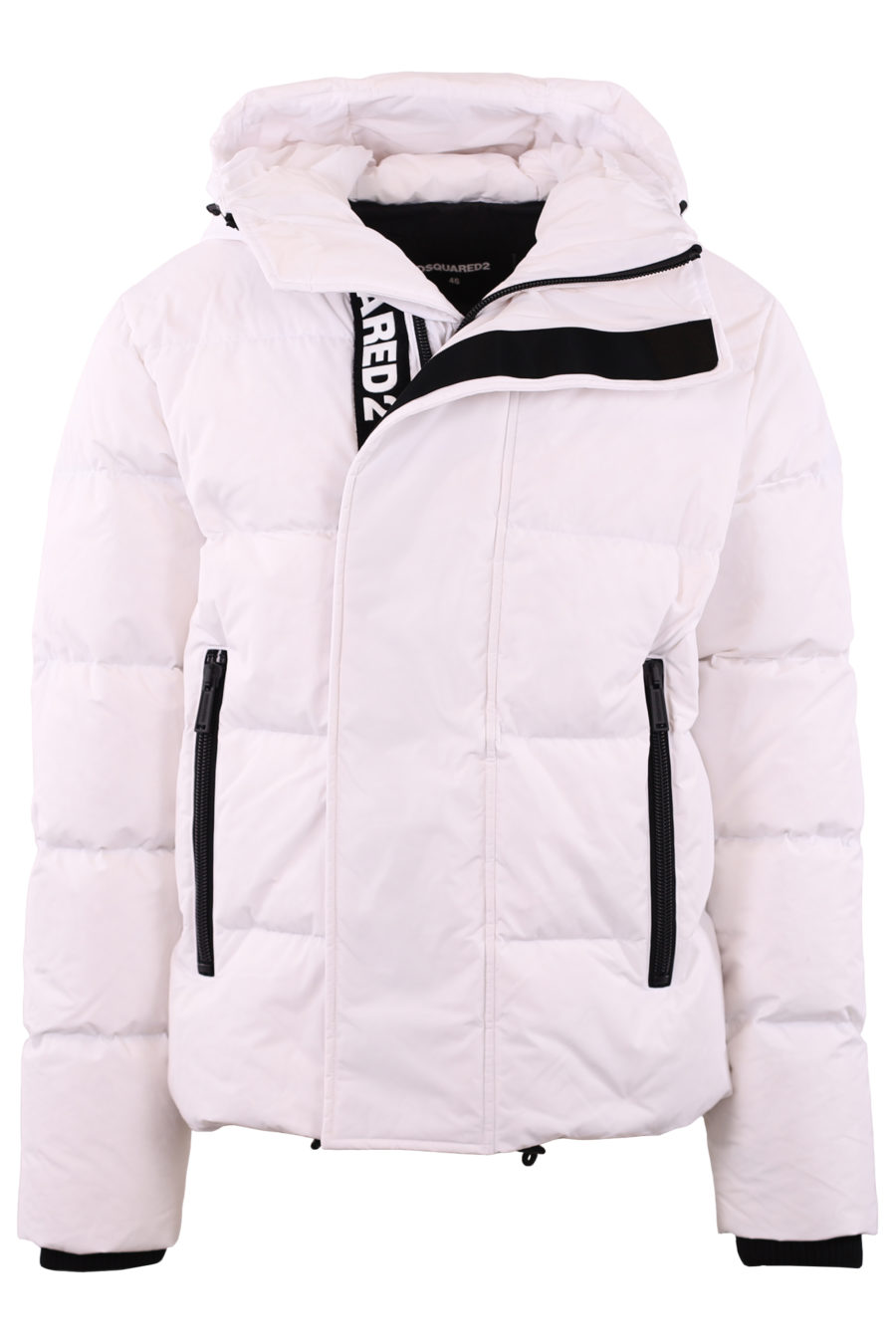 White jacket with logo on the zip - IMG 7243
