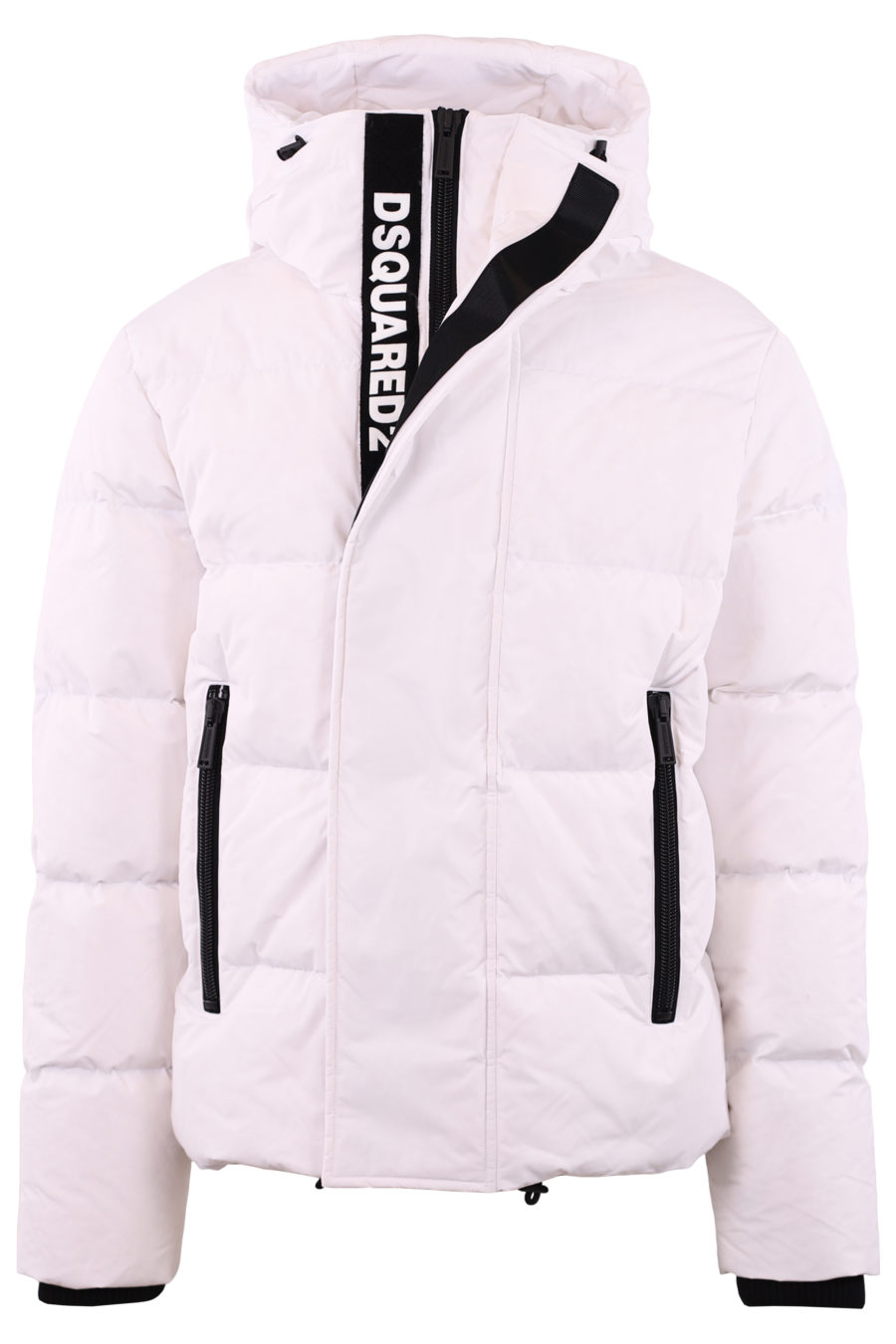 White jacket with logo on the zip - IMG 7244