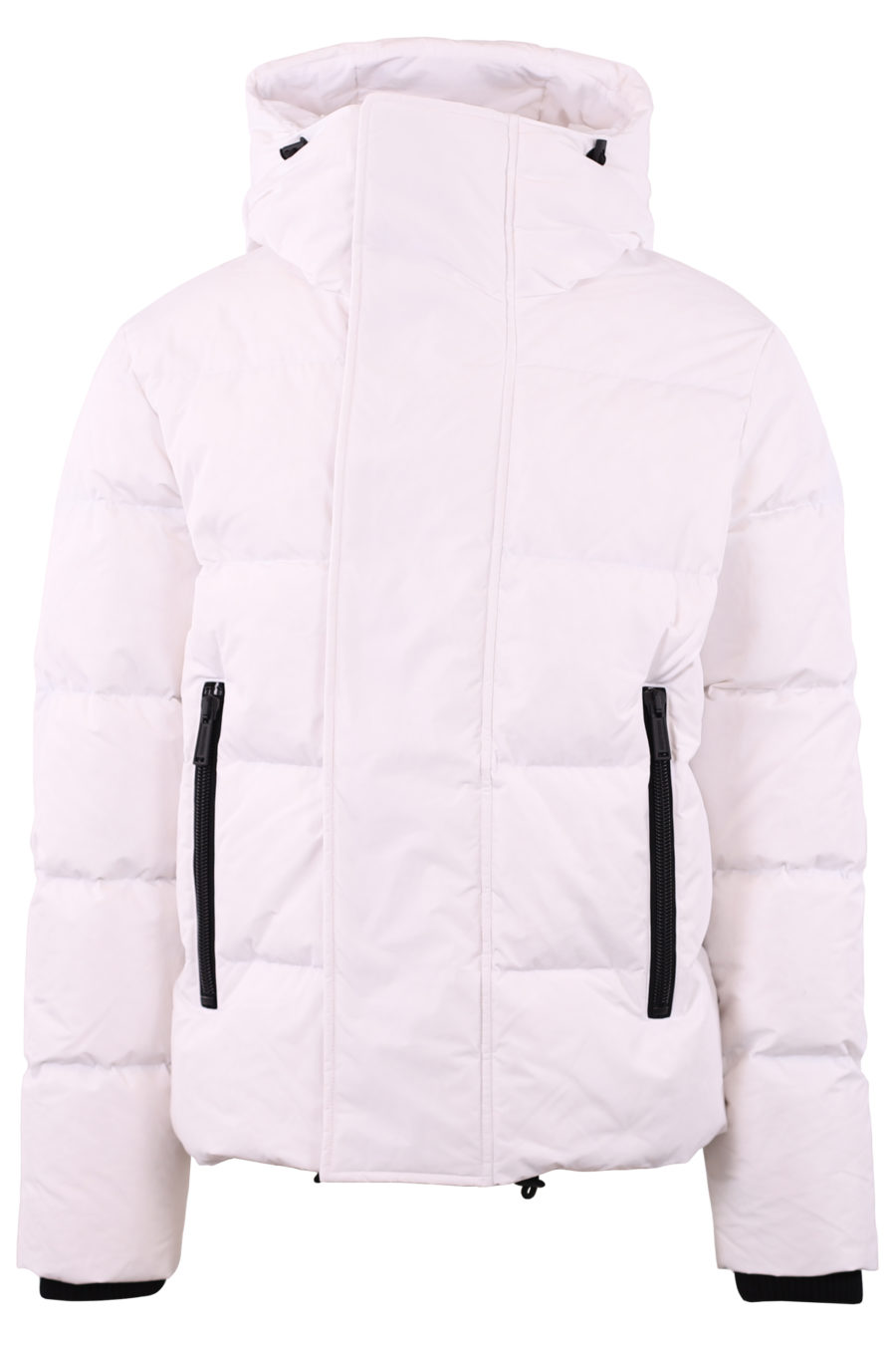White jacket with logo on the zip - IMG 7245
