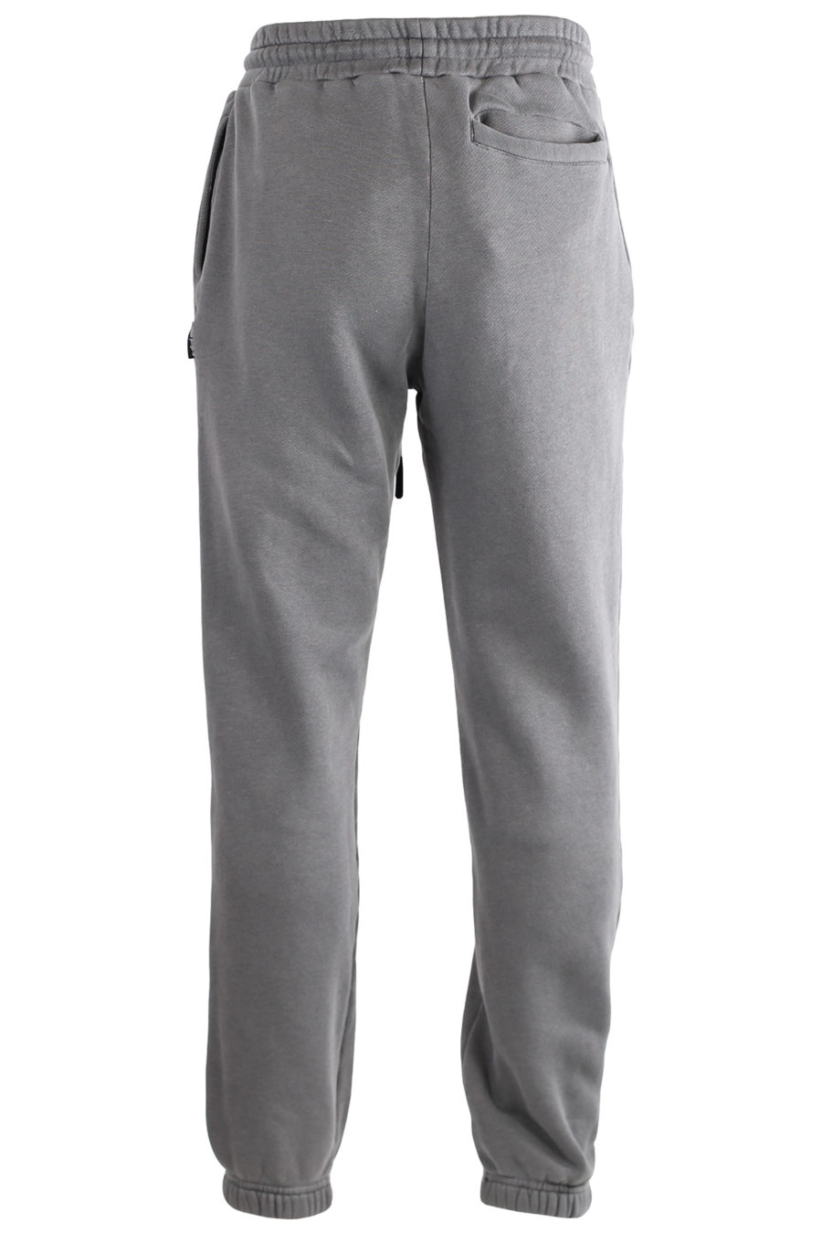 Tracksuit bottoms grey with white logo - IMG 7271