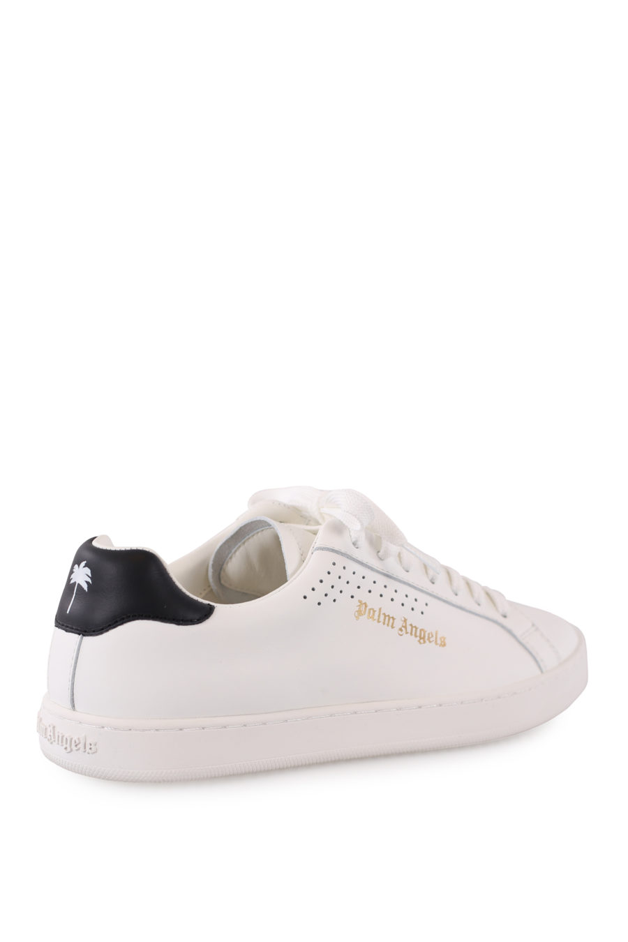 White trainers with gold logo - IMG 9050
