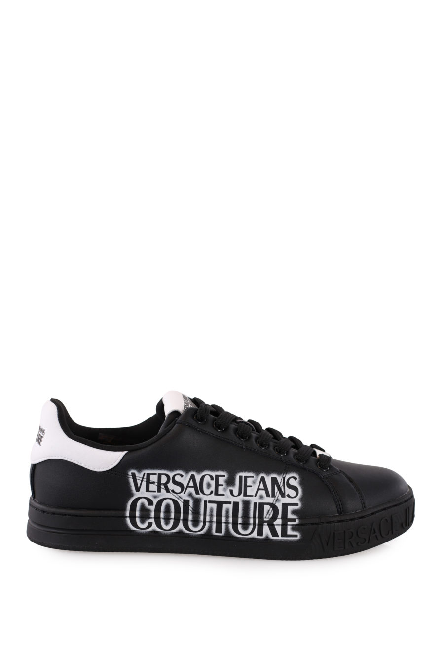 Zapatillas negras "Court 88" con logotipo blanco - IMG 9063