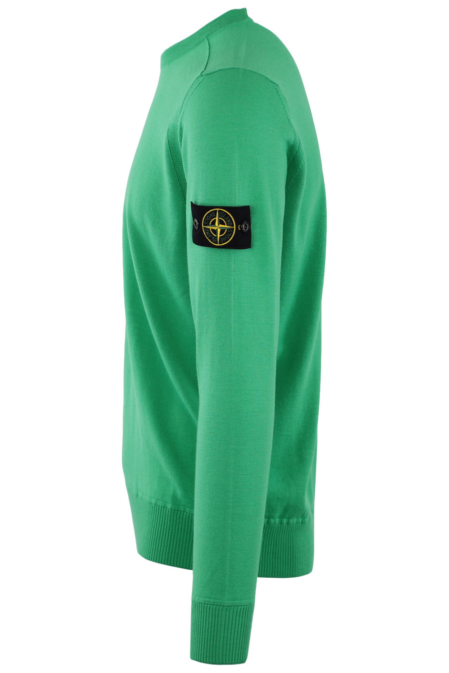 Jersey verde de lana con logo parche - IMG 9129