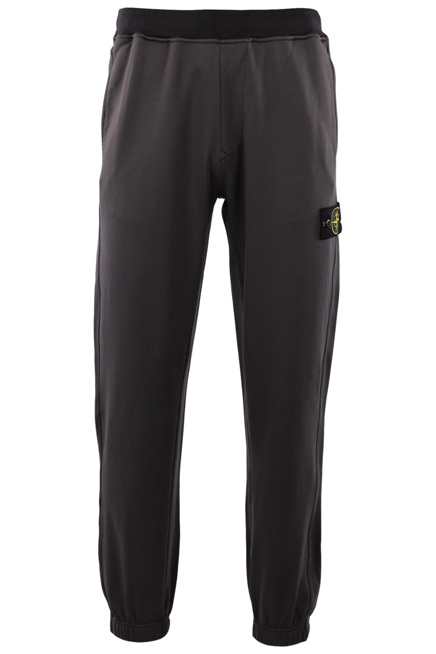 Metallic grey trousers with logo patch - IMG 9170