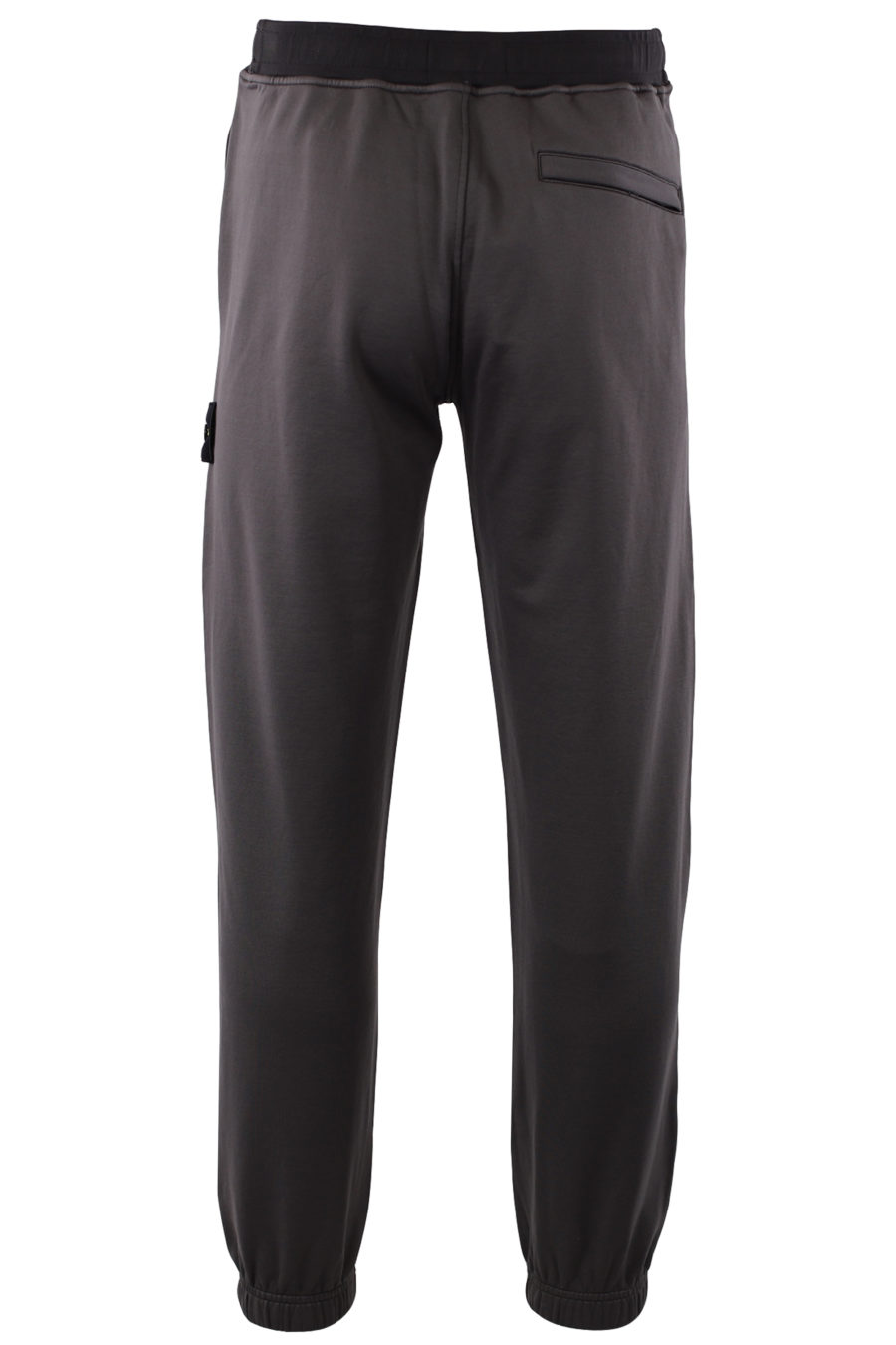 Metallic grey trousers with logo patch - IMG 9174