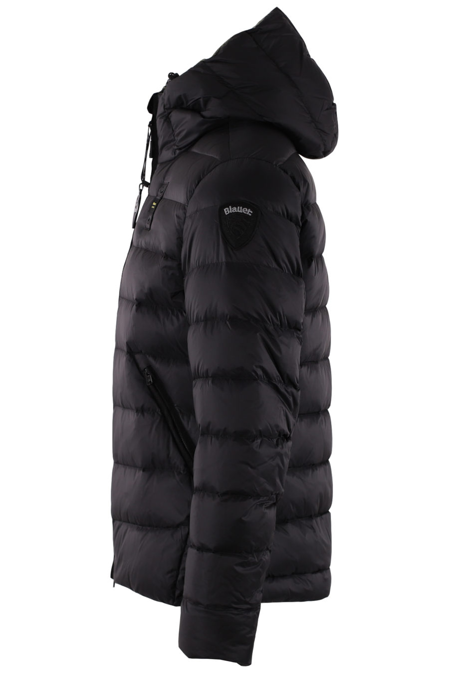 Quilted down-filled down jacket in black - IMG 9402