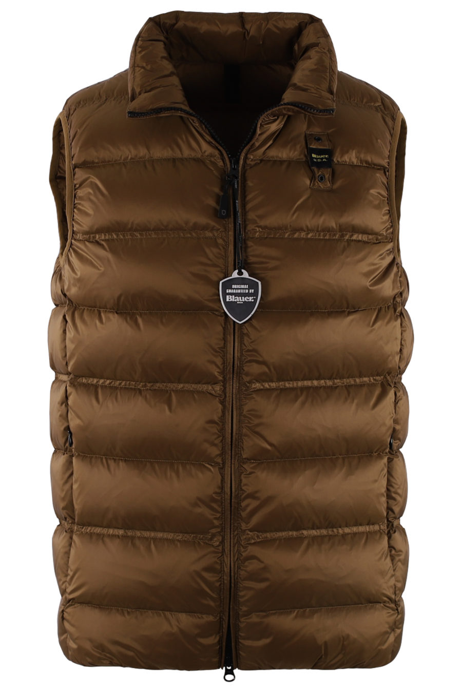Brown quilted waistcoat - IMG 9415