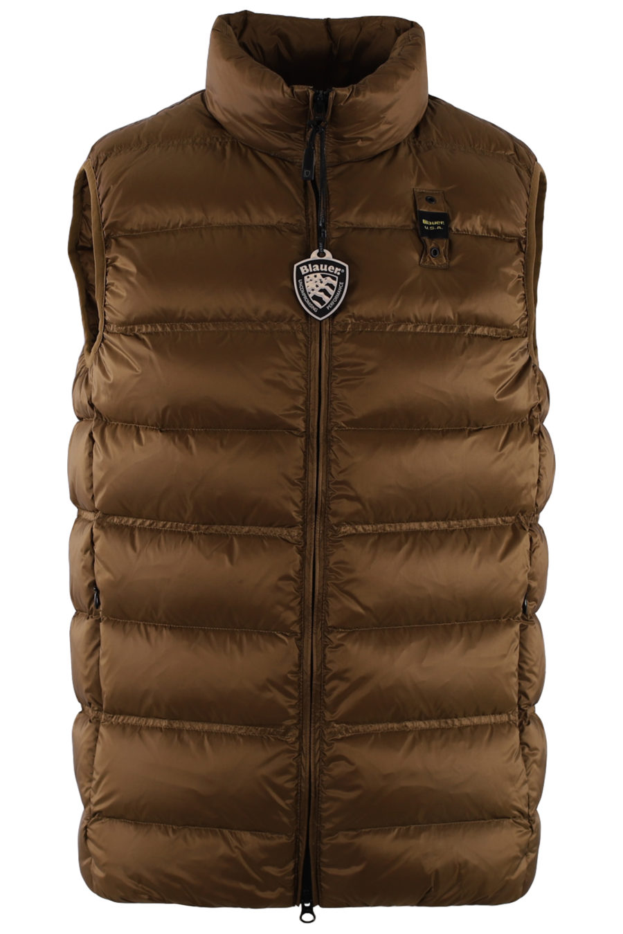 Brown quilted waistcoat - IMG 9416